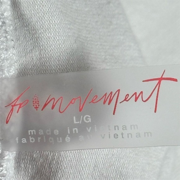 FP Movement Women's High-Waisted White Shorts Size L Casual Seamless - Picture 4 of 6